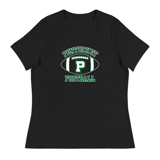 Performance | Women's Relaxed T Shirt | Pentucket Youth Football and Cheer | Varsity Badge Logo