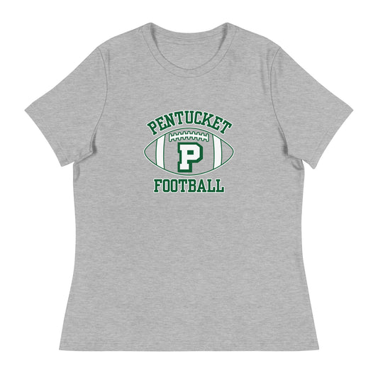 Performance | Women's Relaxed T Shirt | Pentucket Youth Football and Cheer | Varsity Badge Logo