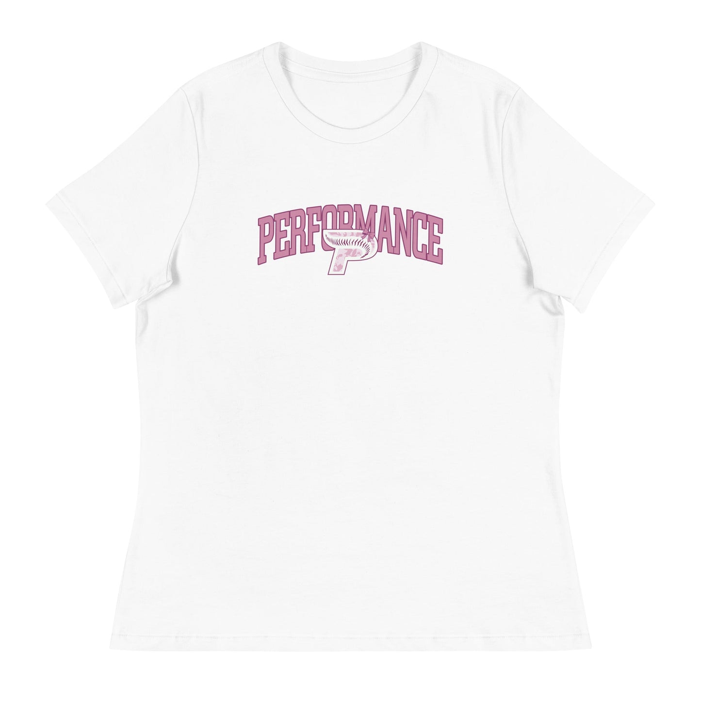 Performance | Women's Relaxed T Shirt | Performance Baseball | Varsity Mark Logo