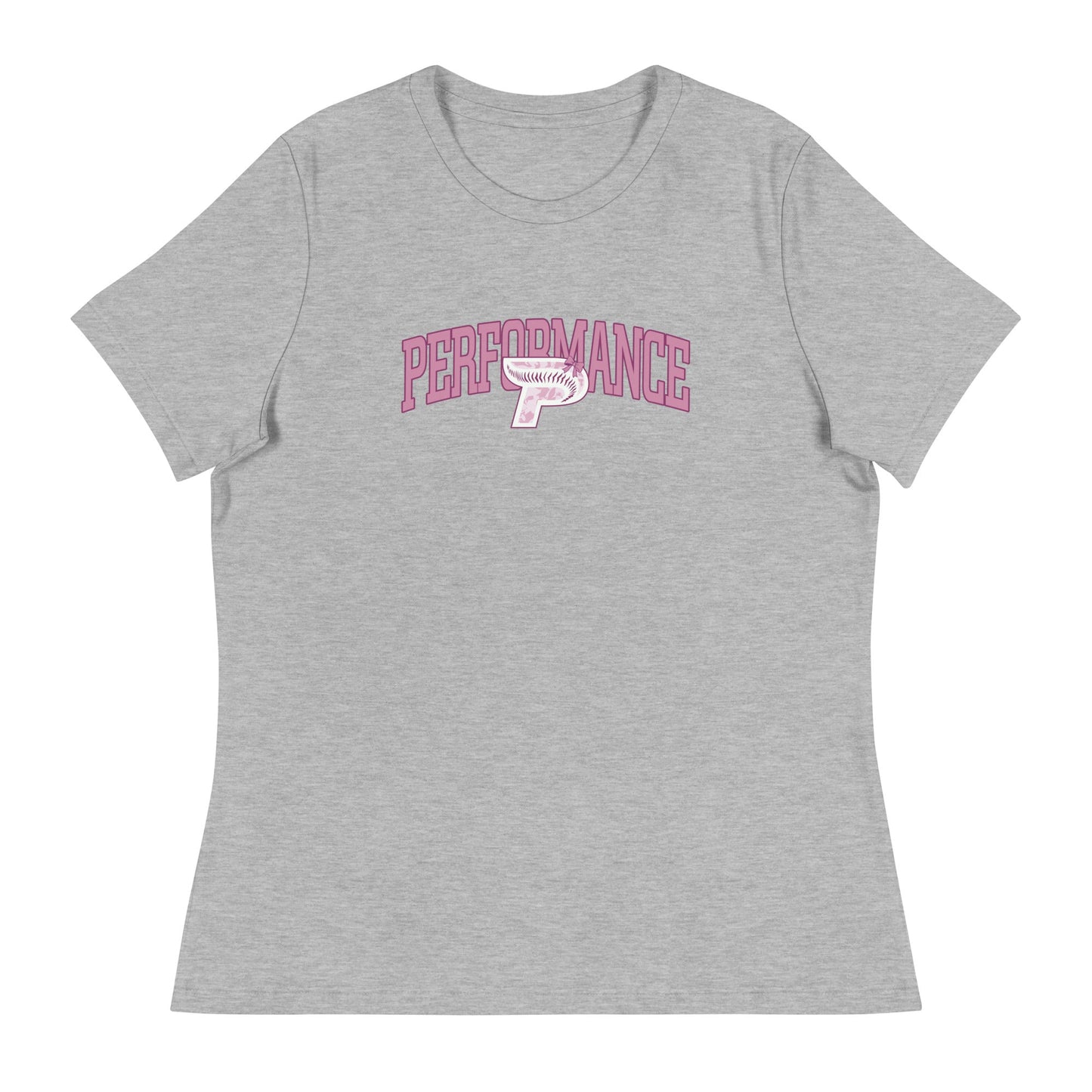 Performance | Women's Relaxed T Shirt | Performance Baseball | Varsity Mark Logo