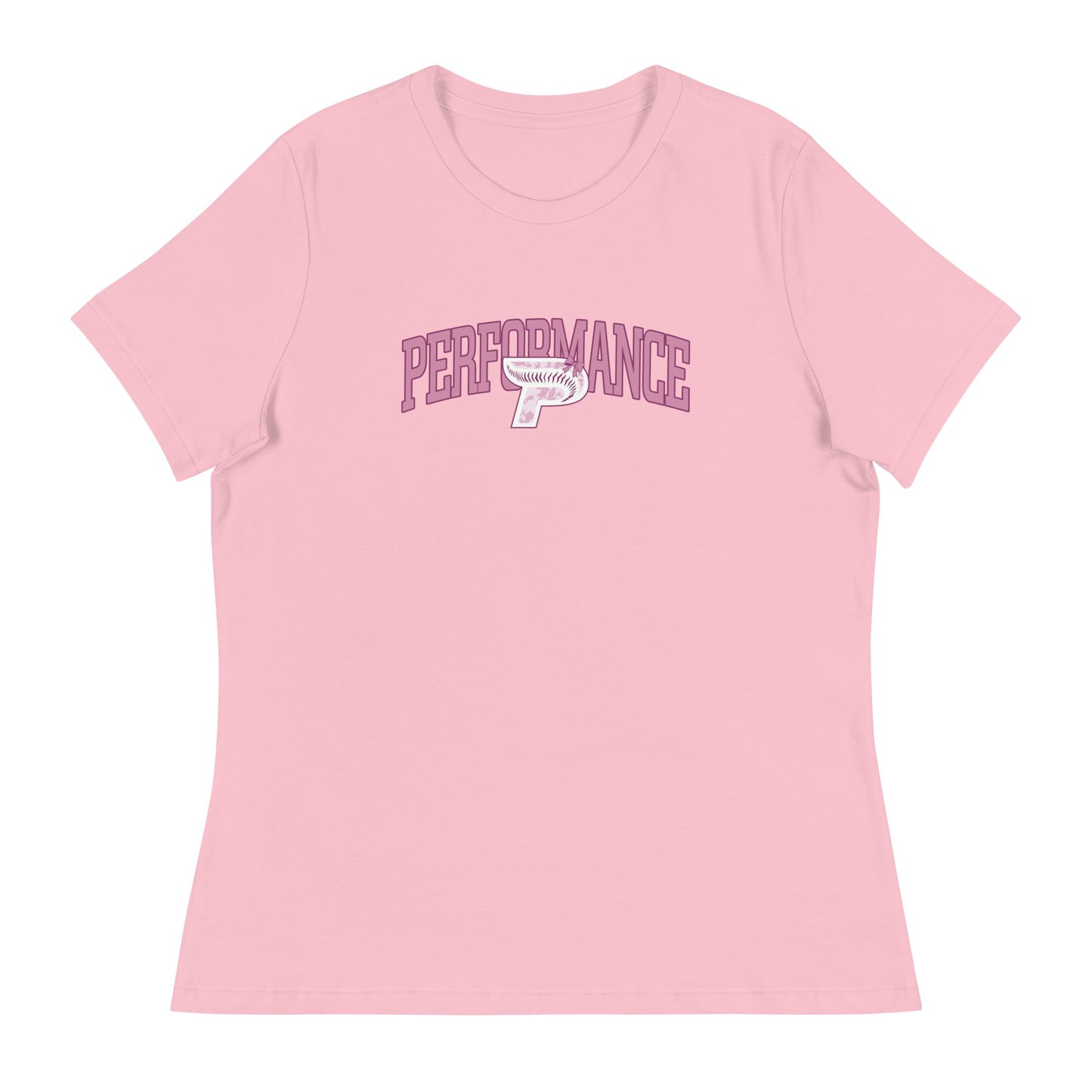 Performance | Women's Relaxed T Shirt | Performance Baseball | Varsity Mark Logo