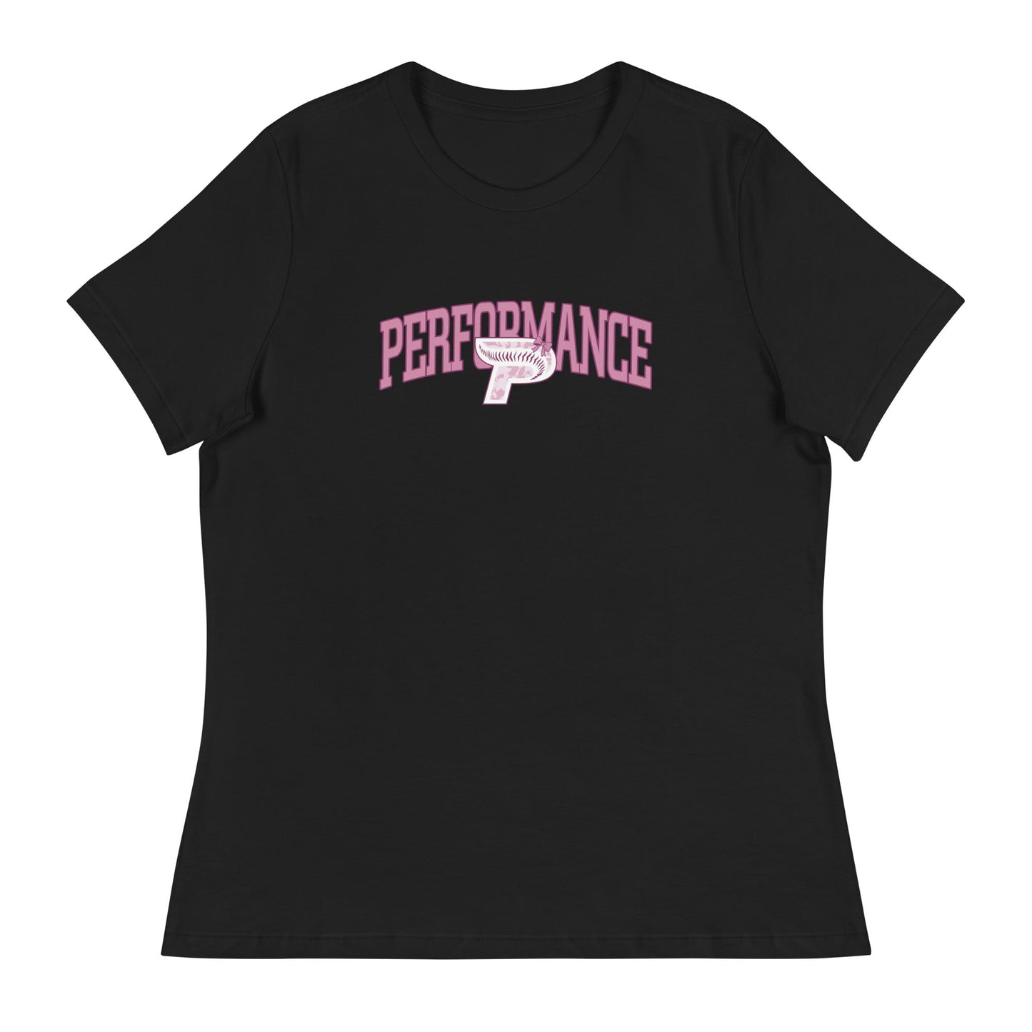 Performance | Women's Relaxed T Shirt | Performance Baseball | Varsity Mark Logo