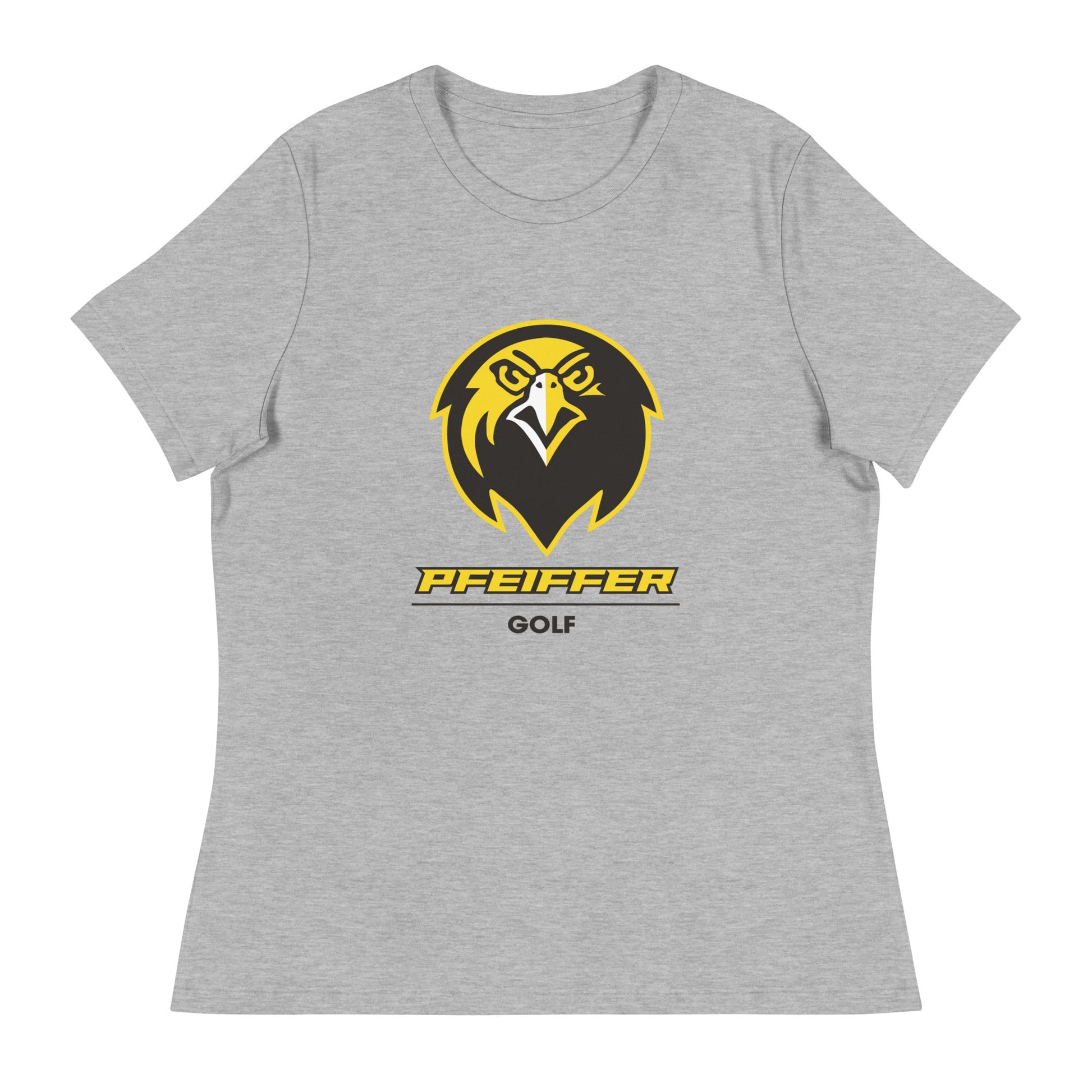 Performance | Women's Relaxed T Shirt | Pfeiffer University Golf | Falcon Logo