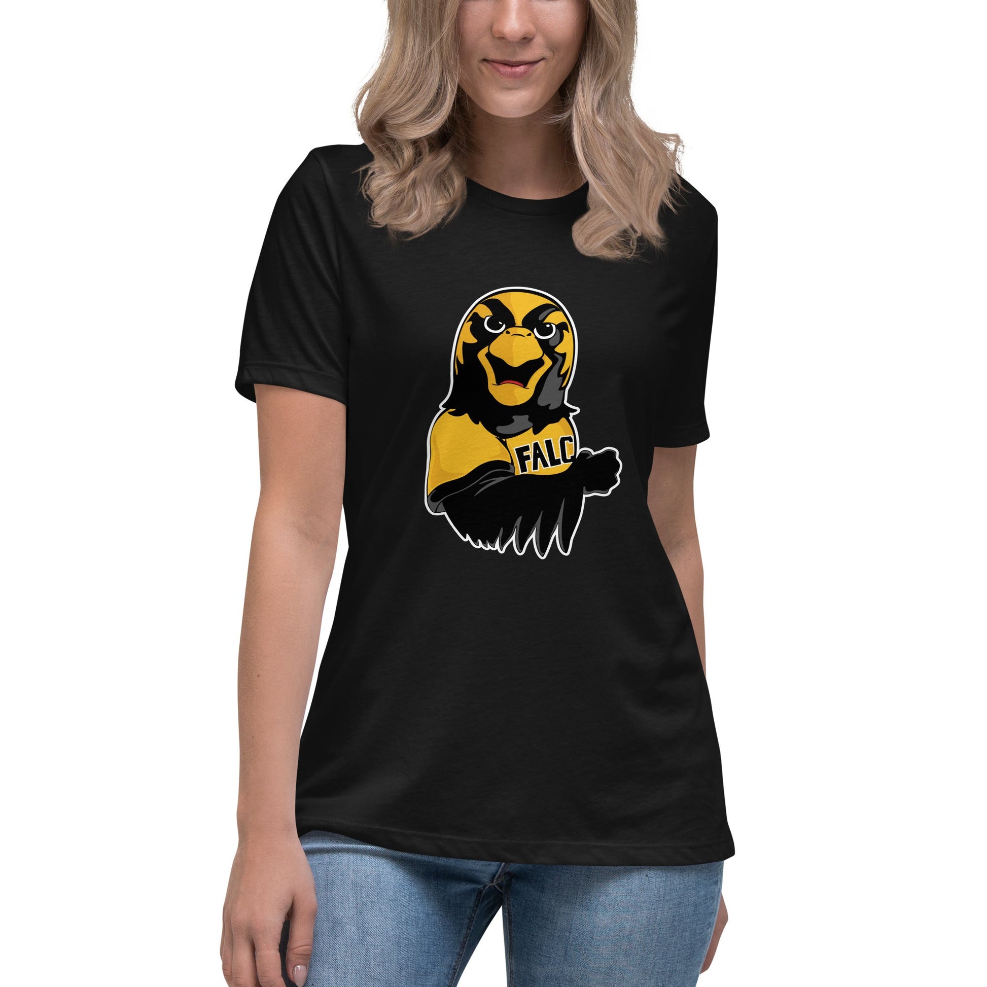 Performance | Women's Relaxed T Shirt | Pfeiffer University Golf | Mascot Logo
