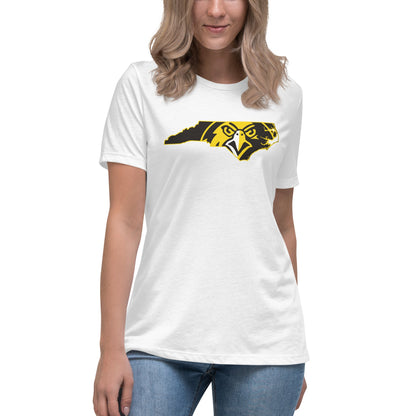 Performance | Women's Relaxed T Shirt | Pfeiffer University Golf | NC Logo