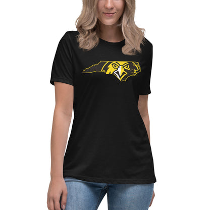 Performance | Women's Relaxed T Shirt | Pfeiffer University Golf | NC Logo