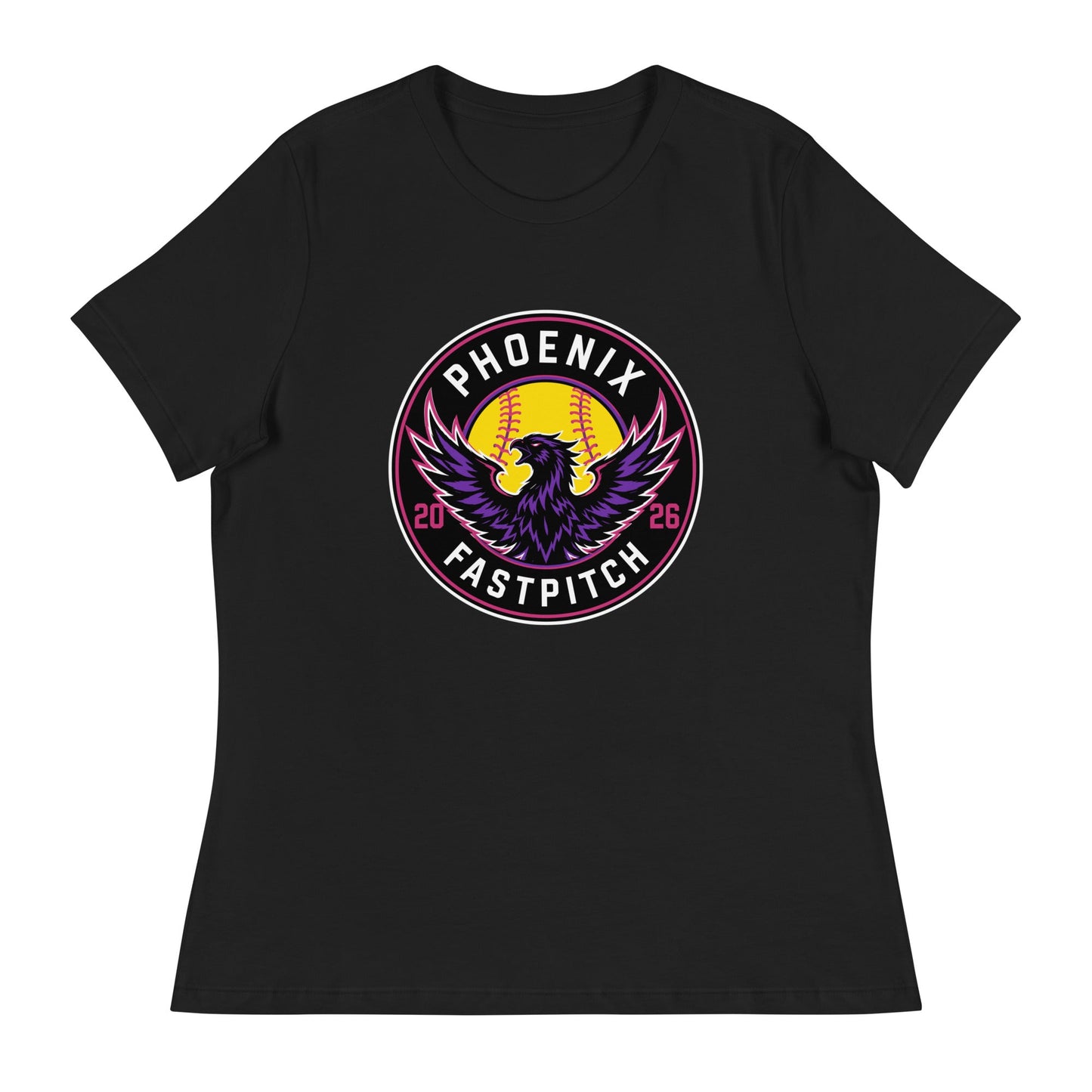 Performance | Women's Relaxed T Shirt | Phoenix Fastpitch | Badge Logo