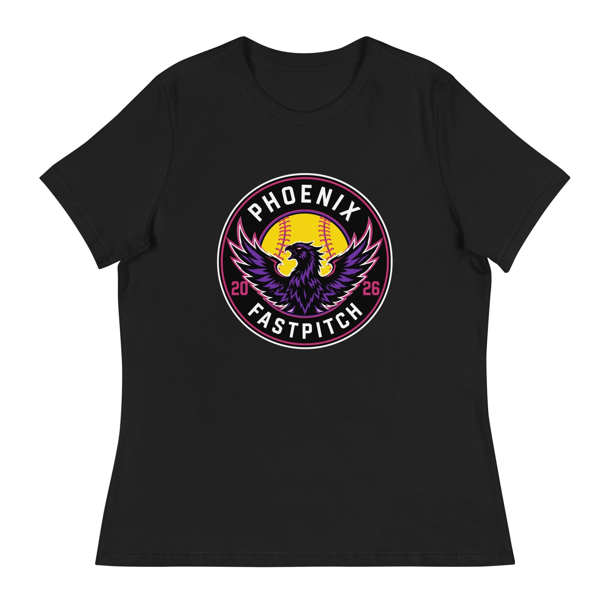 Performance | Women's Relaxed T Shirt | Phoenix Fastpitch | Badge Logo