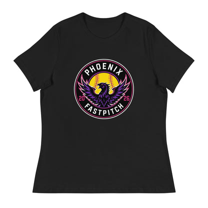 Performance | Women's Relaxed T Shirt | Phoenix Fastpitch | Badge Logo
