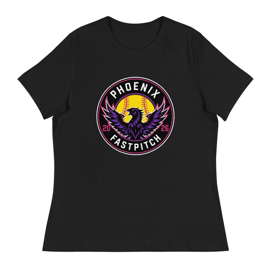 Performance | Women's Relaxed T Shirt | Phoenix Fastpitch | Badge Logo