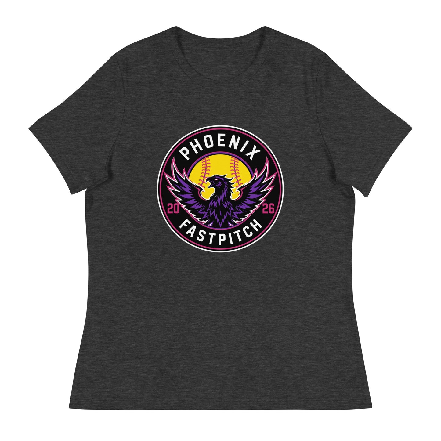 Performance | Women's Relaxed T Shirt | Phoenix Fastpitch | Badge Logo