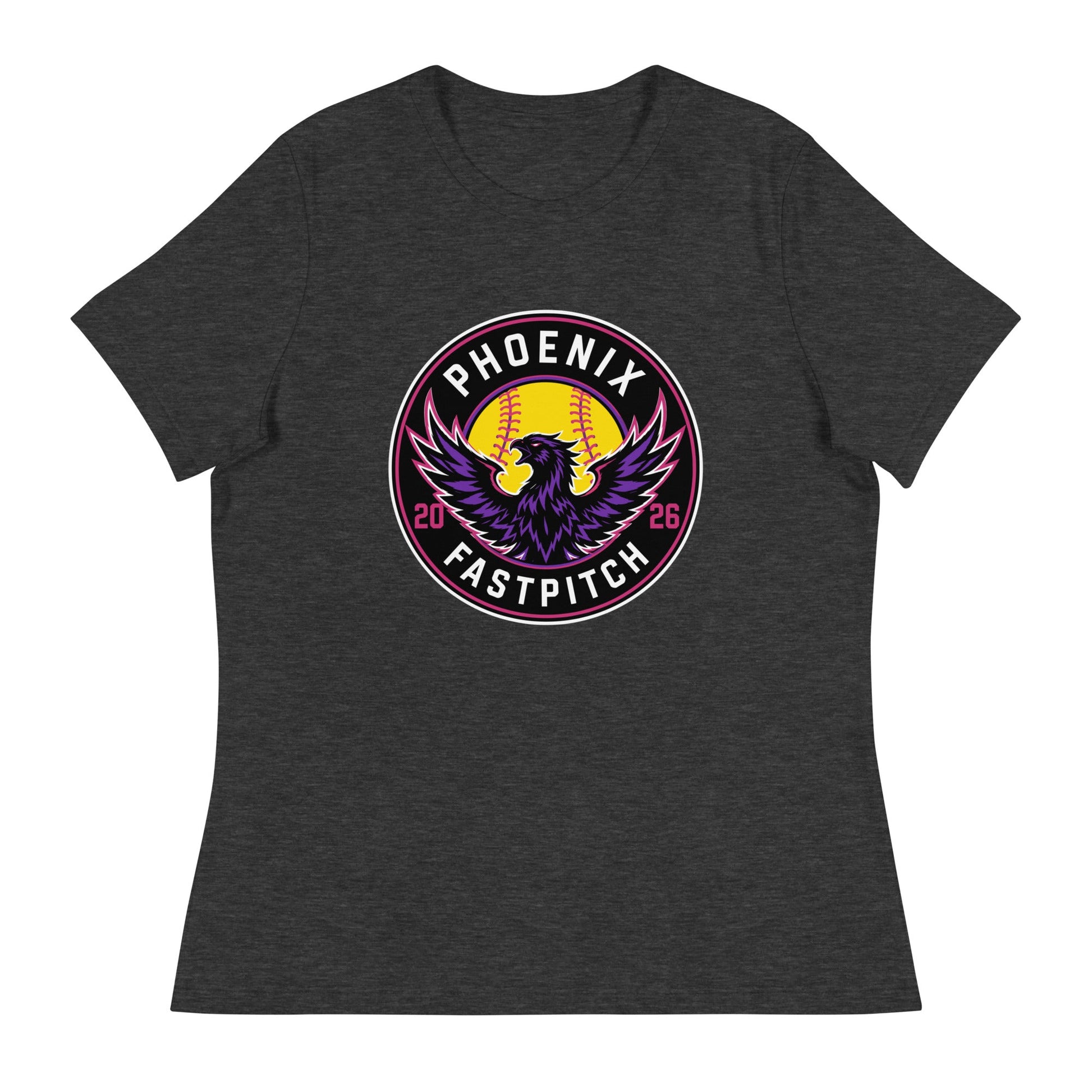 Performance | Women's Relaxed T Shirt | Phoenix Fastpitch | Badge Logo
