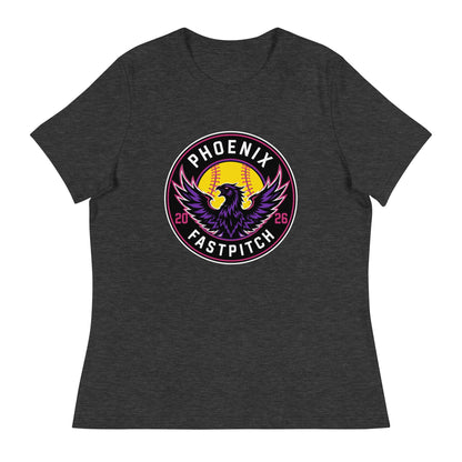 Performance | Women's Relaxed T Shirt | Phoenix Fastpitch | Badge Logo