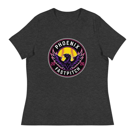 Performance | Women's Relaxed T Shirt | Phoenix Fastpitch | Badge Logo