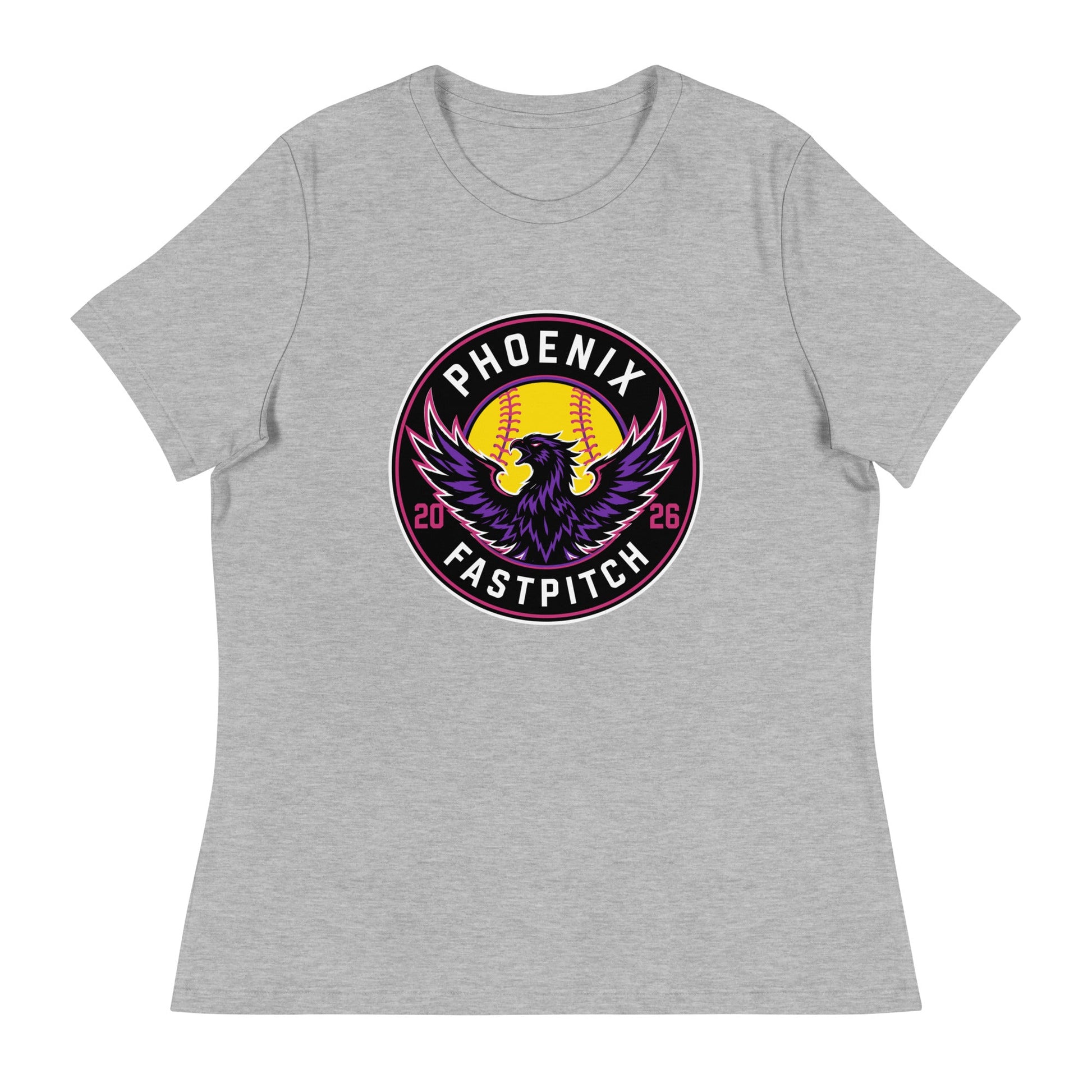Performance | Women's Relaxed T Shirt | Phoenix Fastpitch | Badge Logo