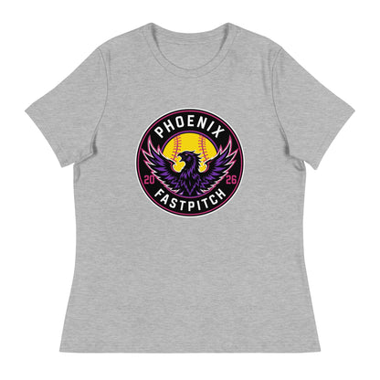 Performance | Women's Relaxed T Shirt | Phoenix Fastpitch | Badge Logo