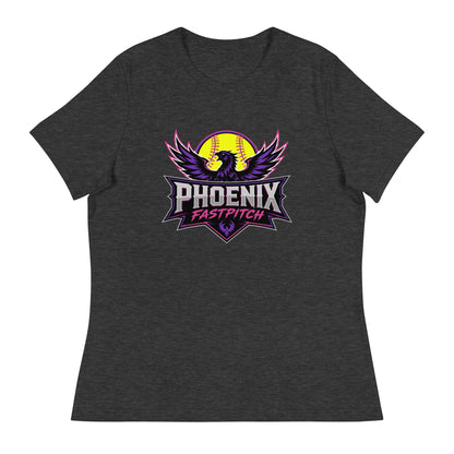Performance | Women's Relaxed T Shirt | Phoenix Fastpitch | Emblem Logo