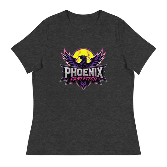 Performance | Women's Relaxed T Shirt | Phoenix Fastpitch | Emblem Logo