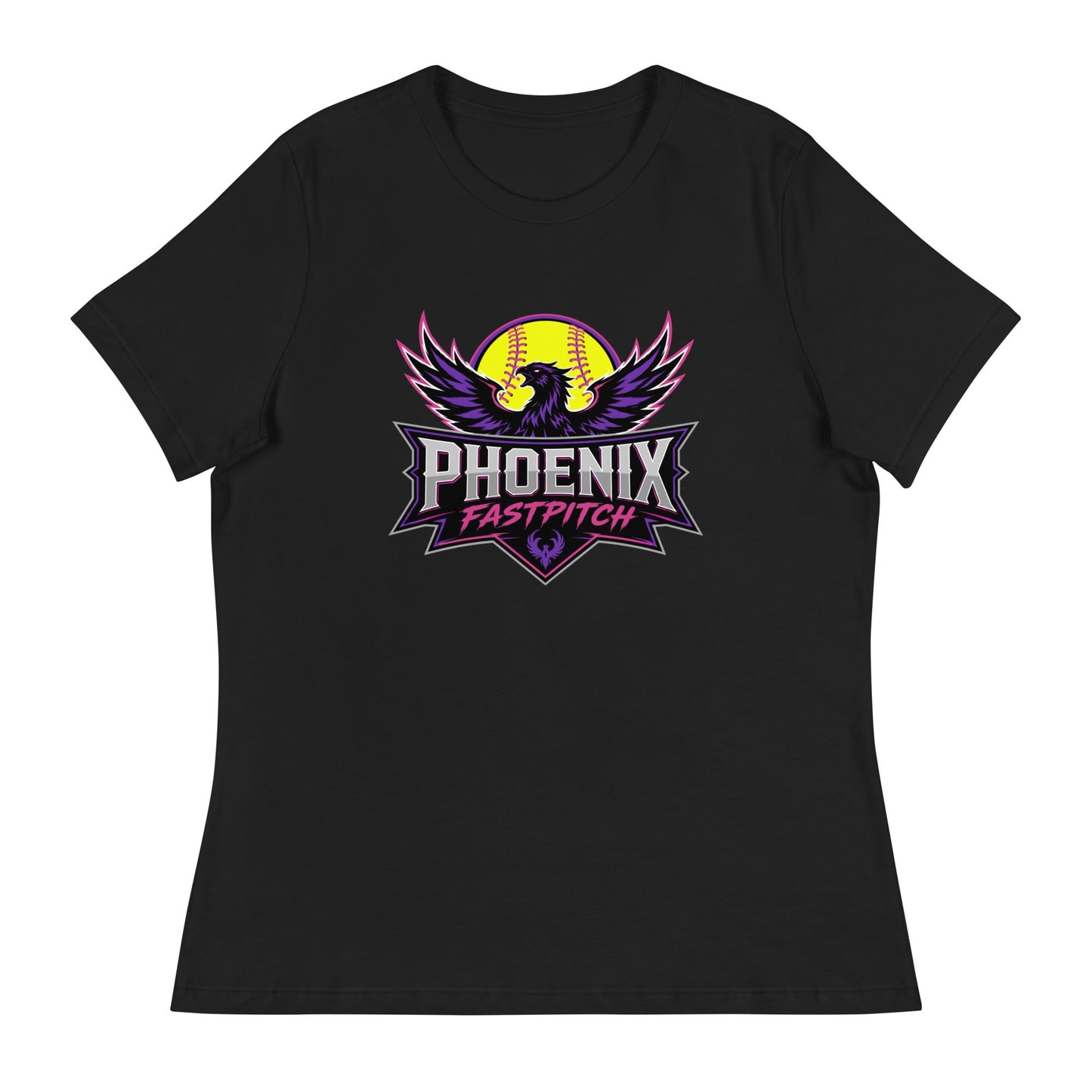 Performance | Women's Relaxed T Shirt | Phoenix Fastpitch | Emblem Logo