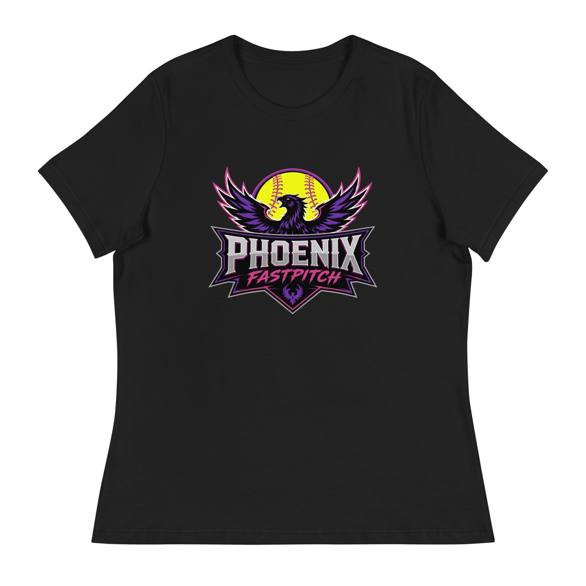 Performance | Women's Relaxed T Shirt | Phoenix Fastpitch | Emblem Logo