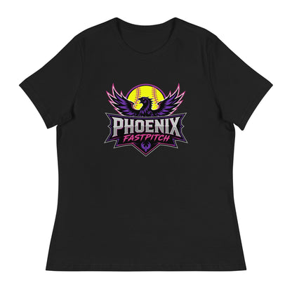 Performance | Women's Relaxed T Shirt | Phoenix Fastpitch | Emblem Logo