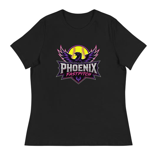 Performance | Women's Relaxed T Shirt | Phoenix Fastpitch | Emblem Logo