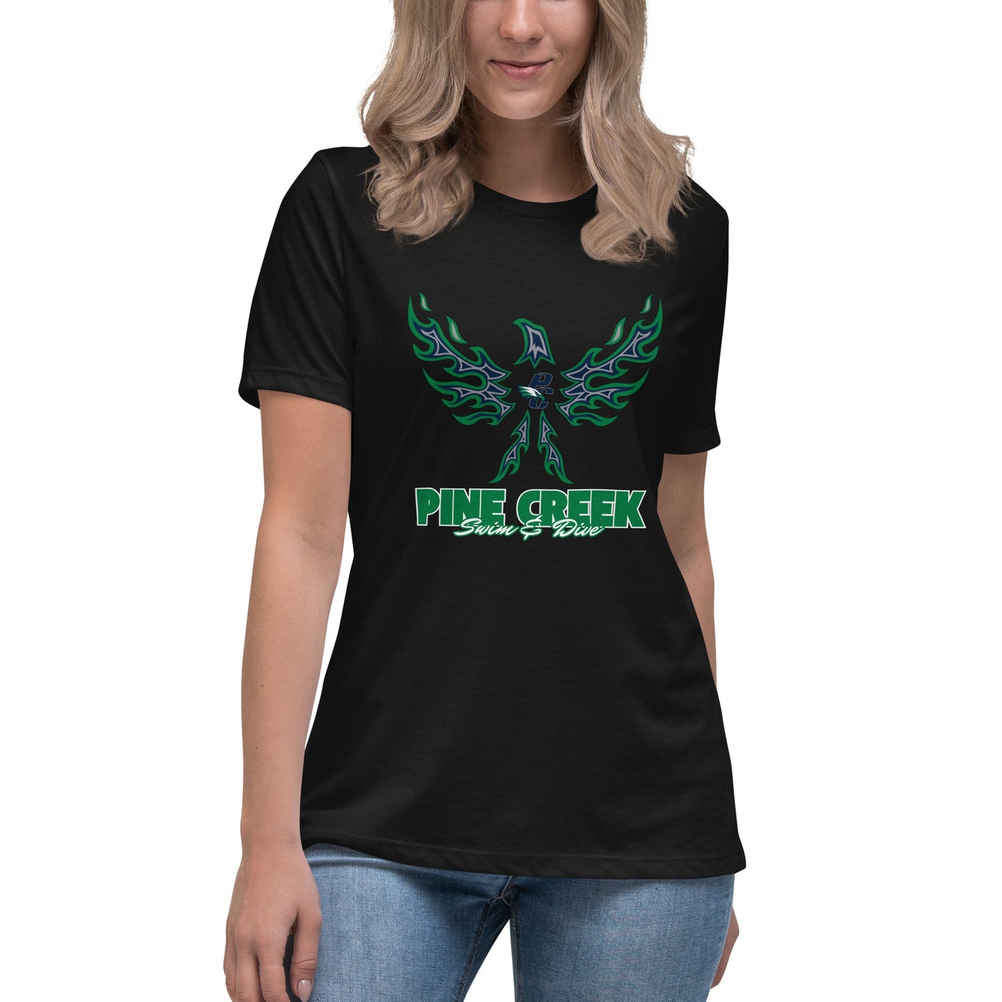 Performance | Women's Relaxed T Shirt | PINE CREEK SWIM & DIVE | '24 Logo