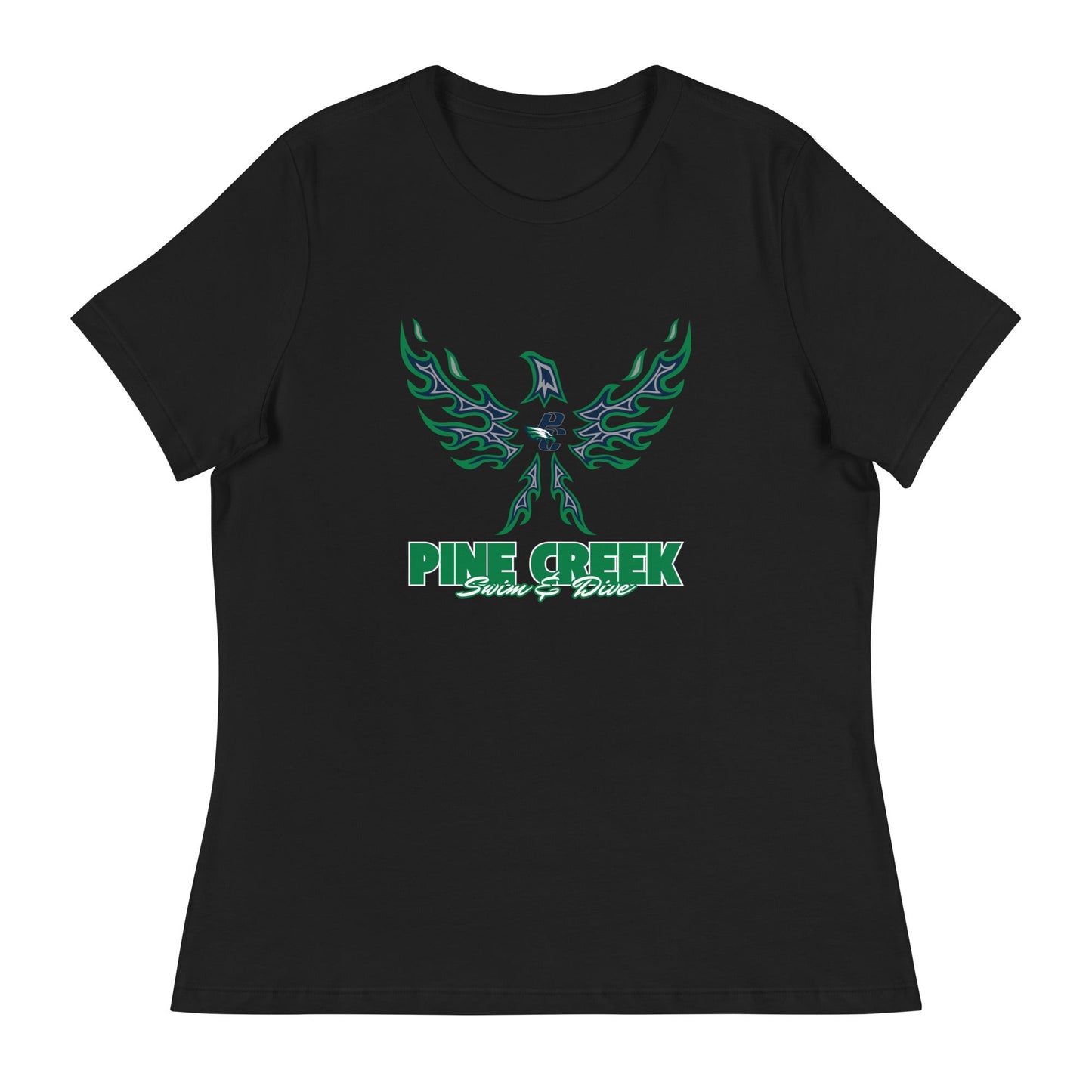Performance | Women's Relaxed T Shirt | PINE CREEK SWIM & DIVE | '24 Logo