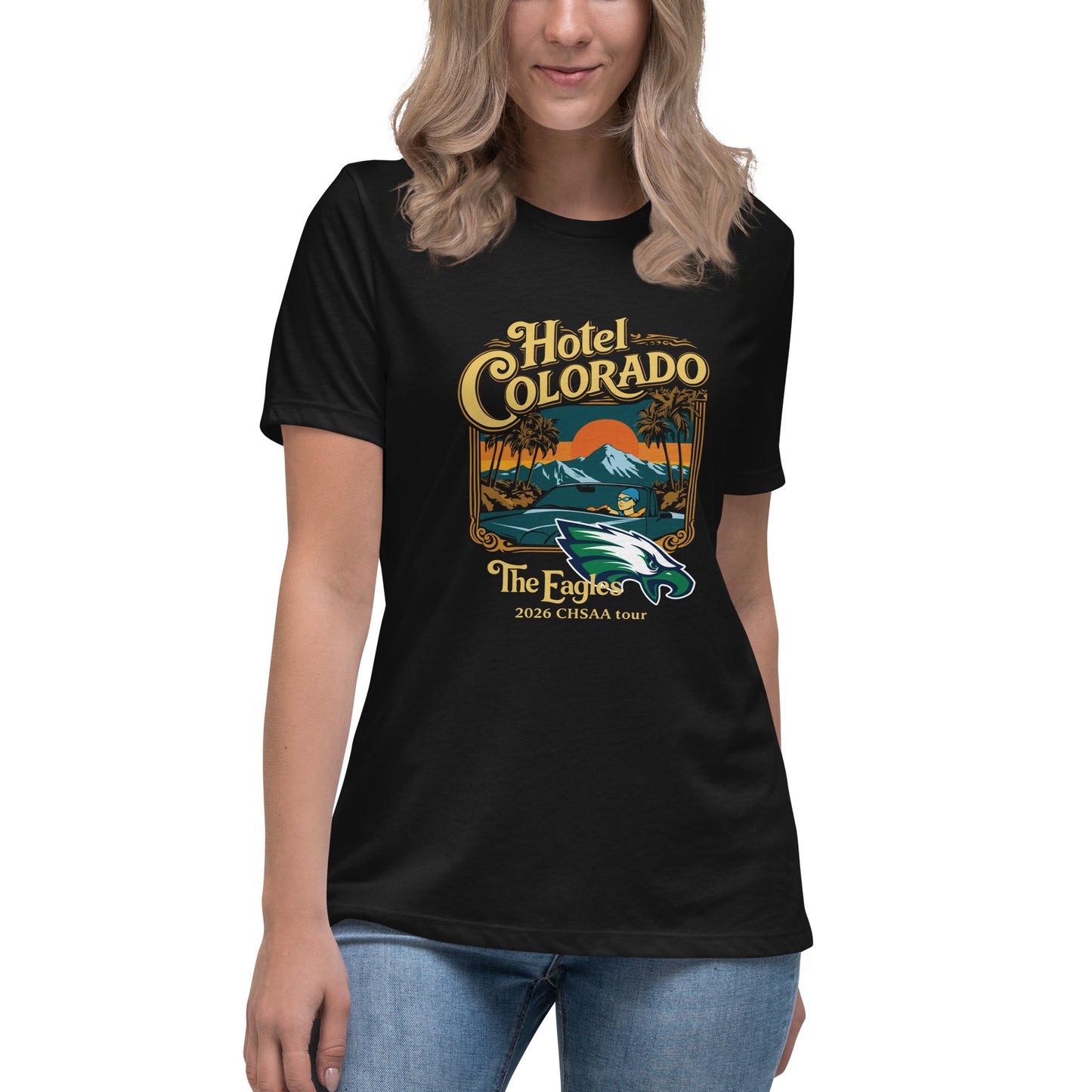 Performance | Women's Relaxed T Shirt | PINE CREEK SWIM & DIVE | Hotel Colorado Logo