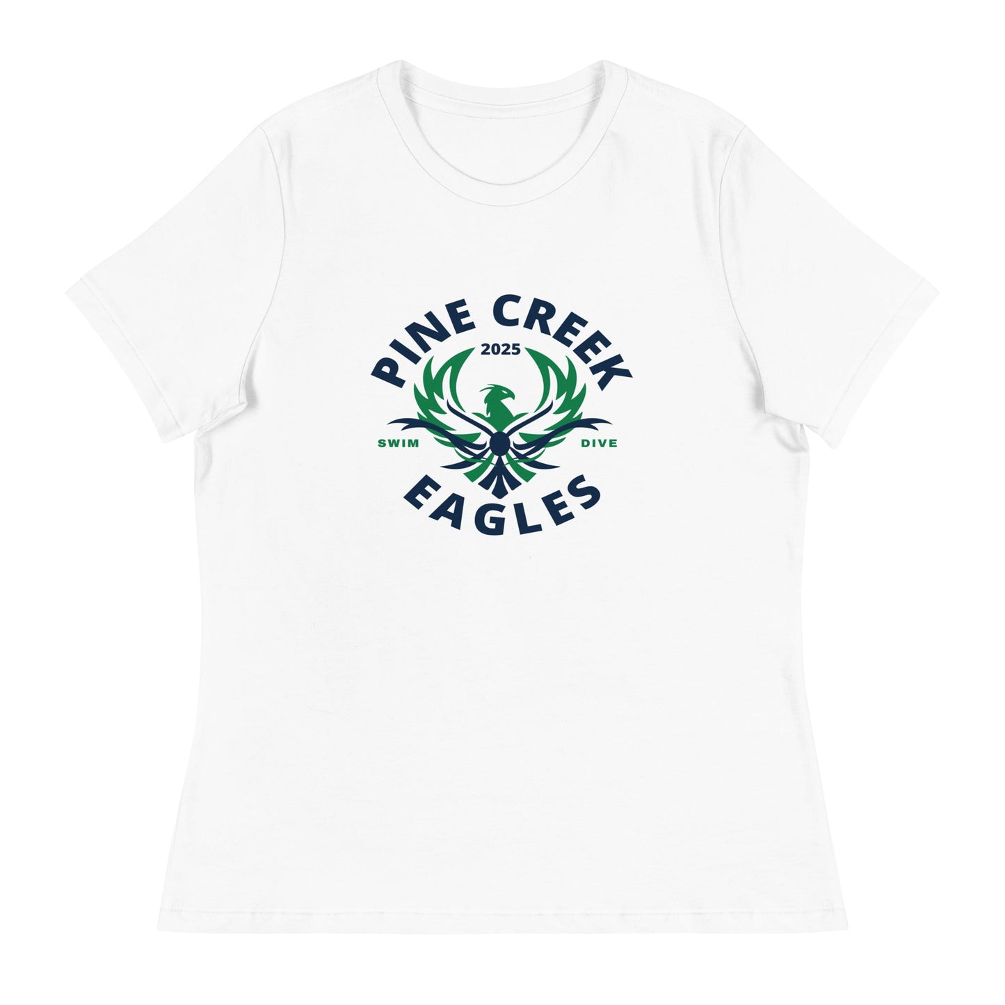 Performance | Women's Relaxed T Shirt | PINE CREEK SWIM & DIVE | Swim & Dive Logo