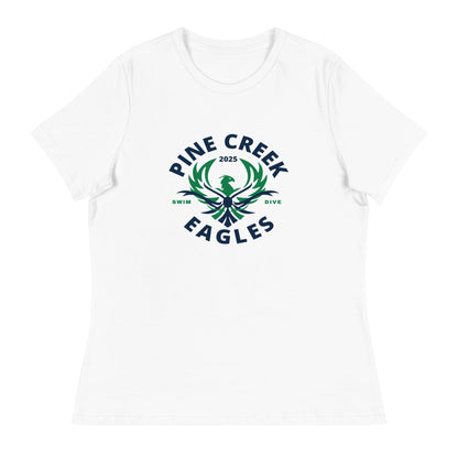 Performance | Women's Relaxed T Shirt | PINE CREEK SWIM & DIVE | Swim & Dive Logo