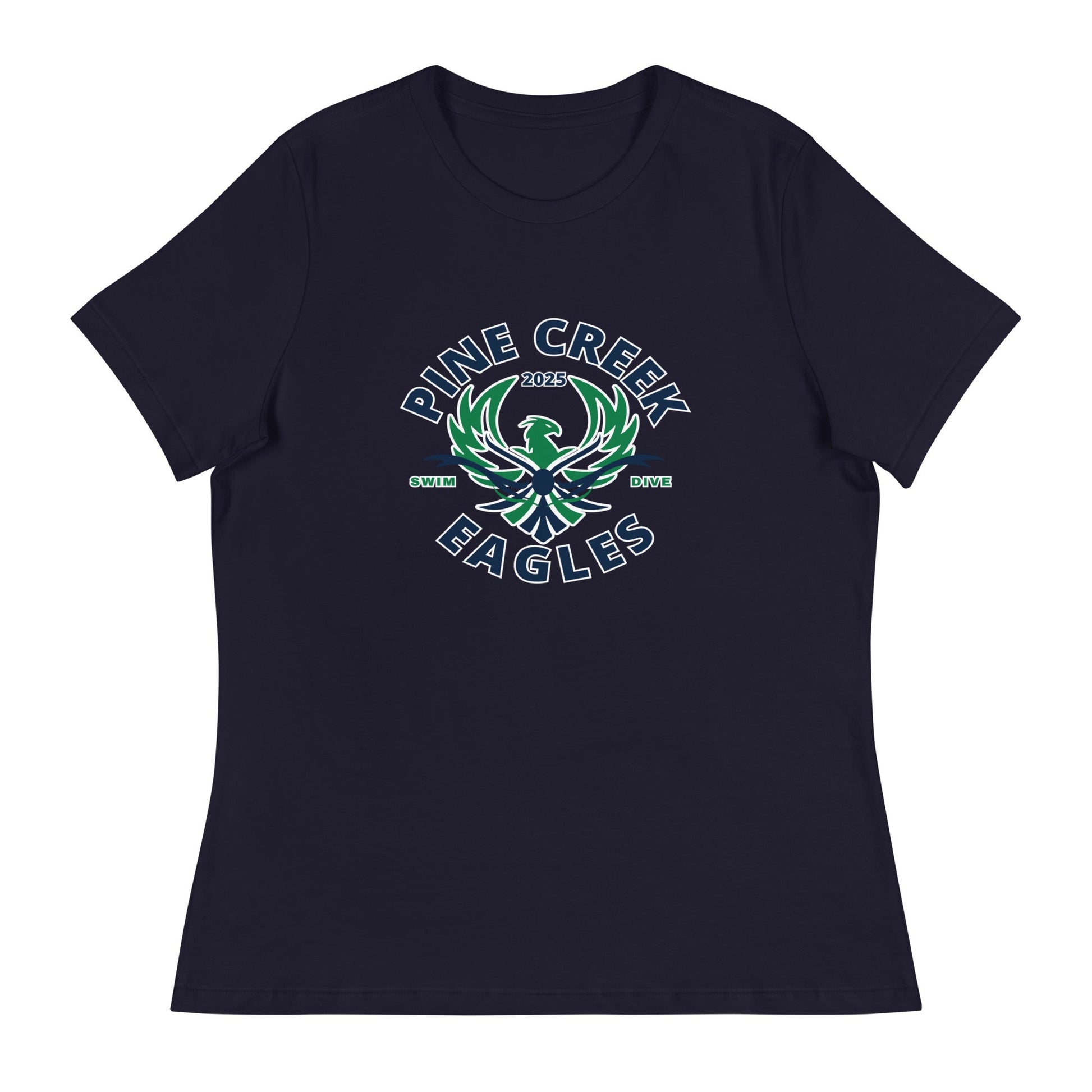 Performance | Women's Relaxed T Shirt | PINE CREEK SWIM & DIVE | Swim & Dive Logo