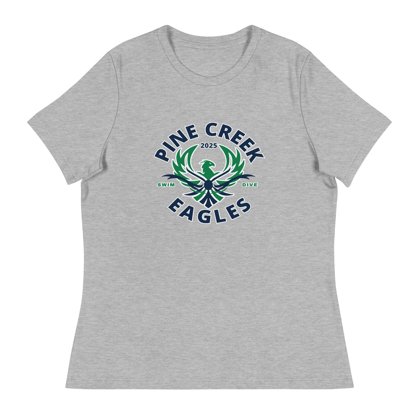 Performance | Women's Relaxed T Shirt | PINE CREEK SWIM & DIVE | Swim & Dive Logo