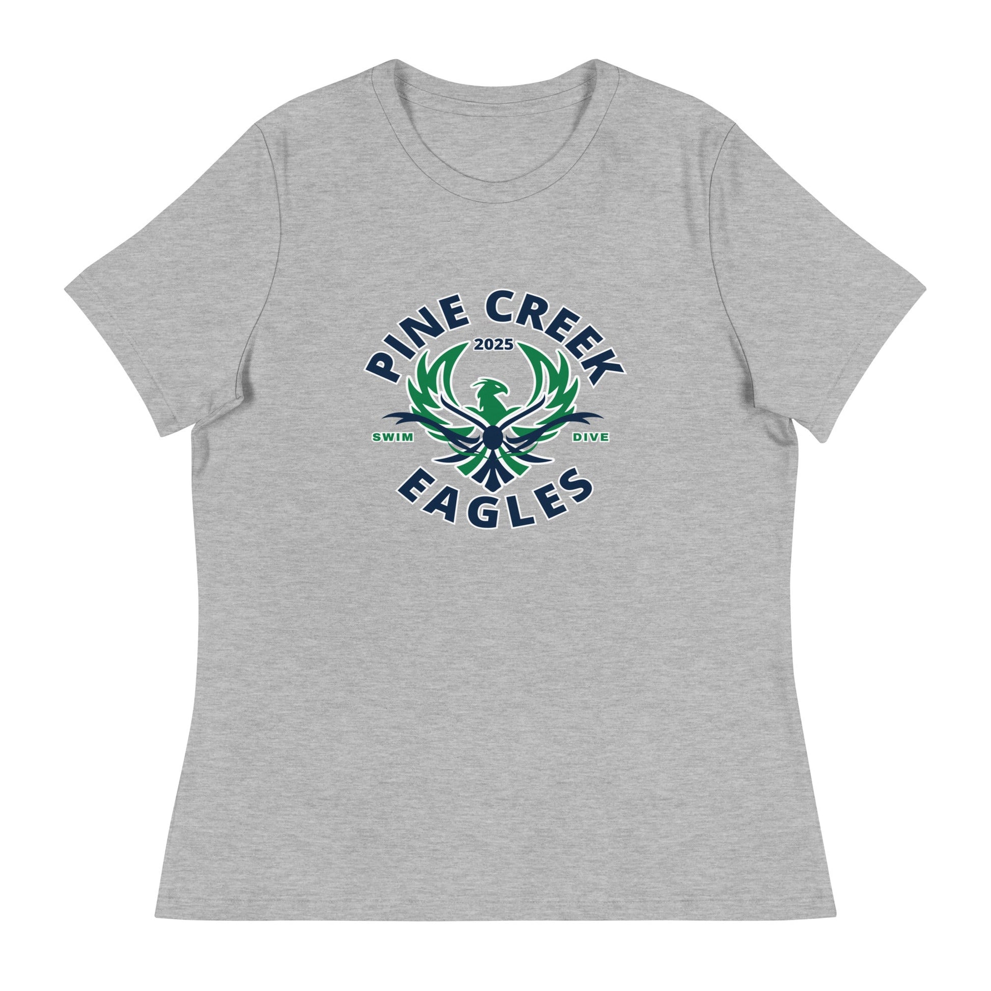 Performance | Women's Relaxed T Shirt | PINE CREEK SWIM & DIVE | Swim & Dive Logo