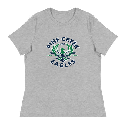 Performance | Women's Relaxed T Shirt | PINE CREEK SWIM & DIVE | Swim & Dive Logo