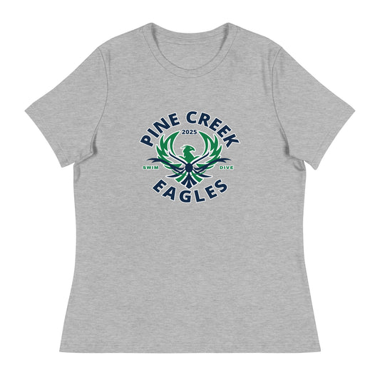 Performance | Women's Relaxed T Shirt | PINE CREEK SWIM & DIVE | Swim & Dive Logo