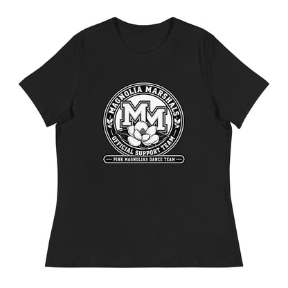 Performance | Women's Relaxed T Shirt | Pink Magnolias Dance | Emblem Logo