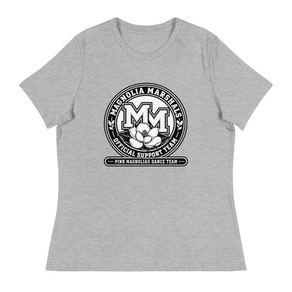 Performance | Women's Relaxed T Shirt | Pink Magnolias Dance | Emblem Logo