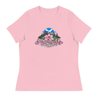 Performance | Women's Relaxed T Shirt | Pink Magnolias Dance | Vanguard Logo