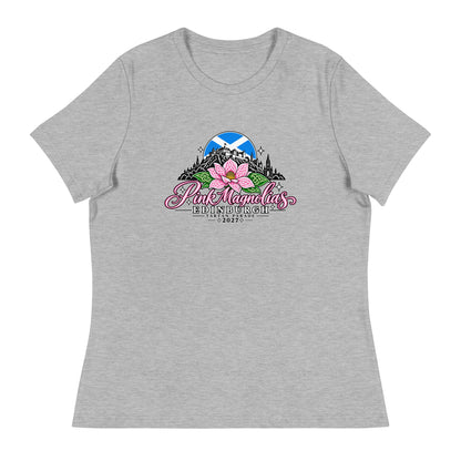 Performance | Women's Relaxed T Shirt | Pink Magnolias Dance | Vanguard Logo