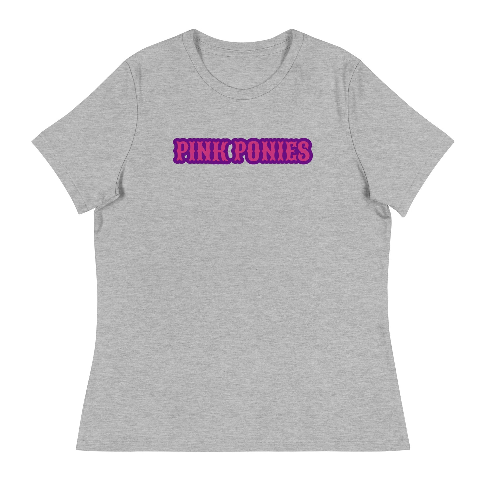 Performance | Women's Relaxed T Shirt | Pink Pony Athletic Club | Script Logo