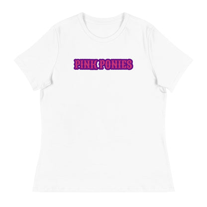 Performance | Women's Relaxed T Shirt | Pink Pony Athletic Club | Script Logo