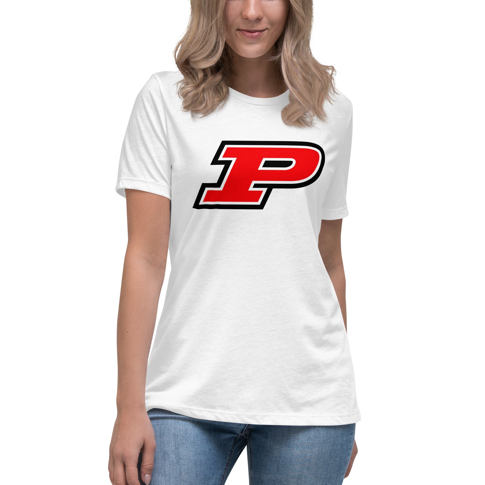 Performance | Women's Relaxed T Shirt | Pisgah Rec League | Block P Logo