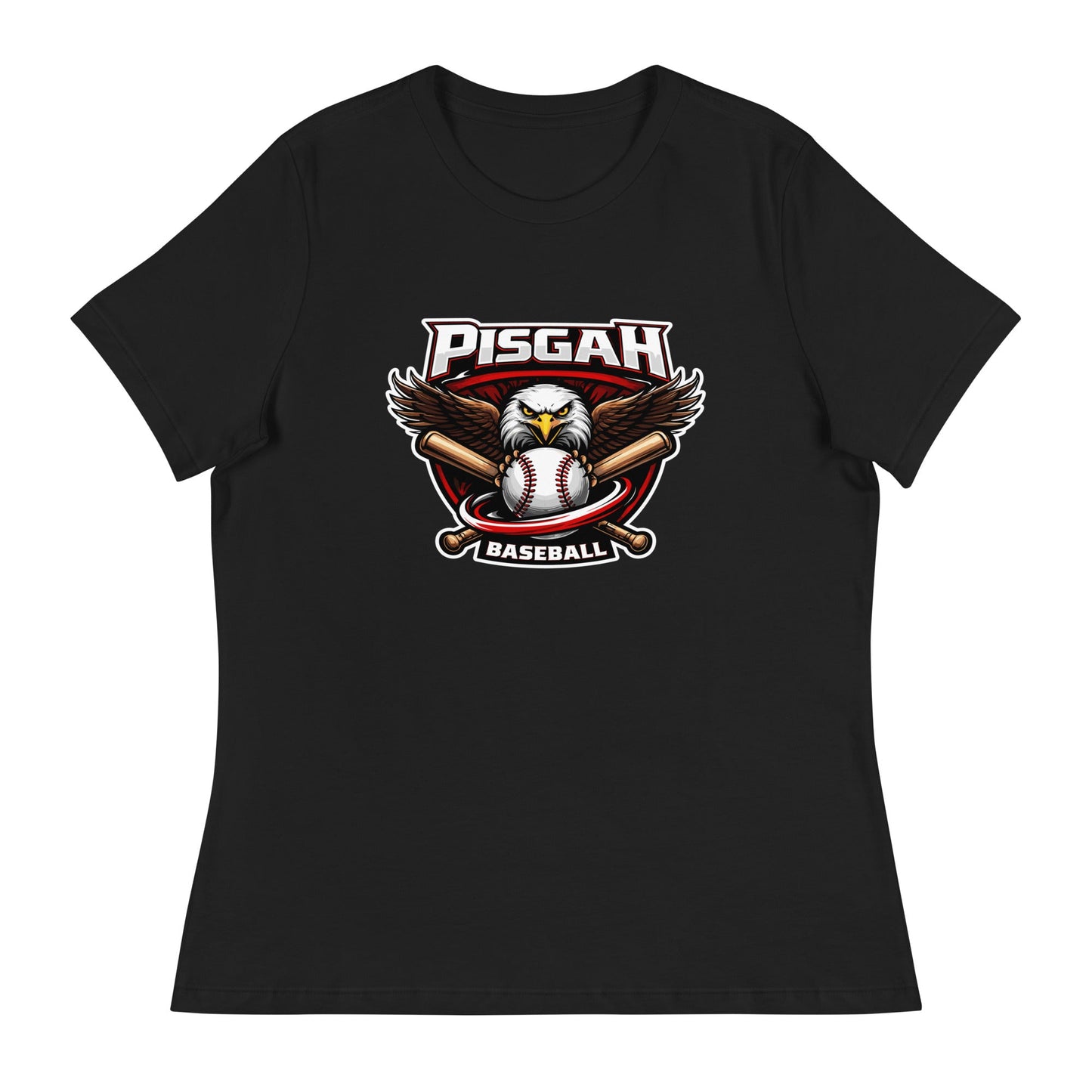 Performance | Women's Relaxed T Shirt | Pisgah Rec League | Eagle Baseball Logo