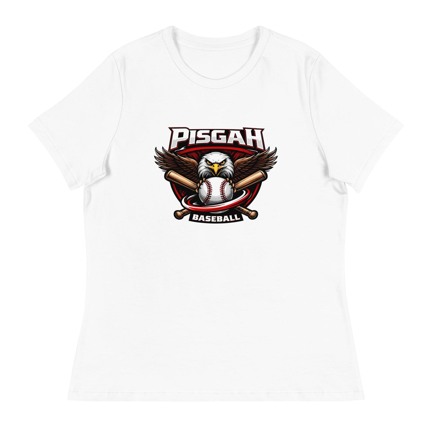 Performance | Women's Relaxed T Shirt | Pisgah Rec League | Eagle Baseball Logo