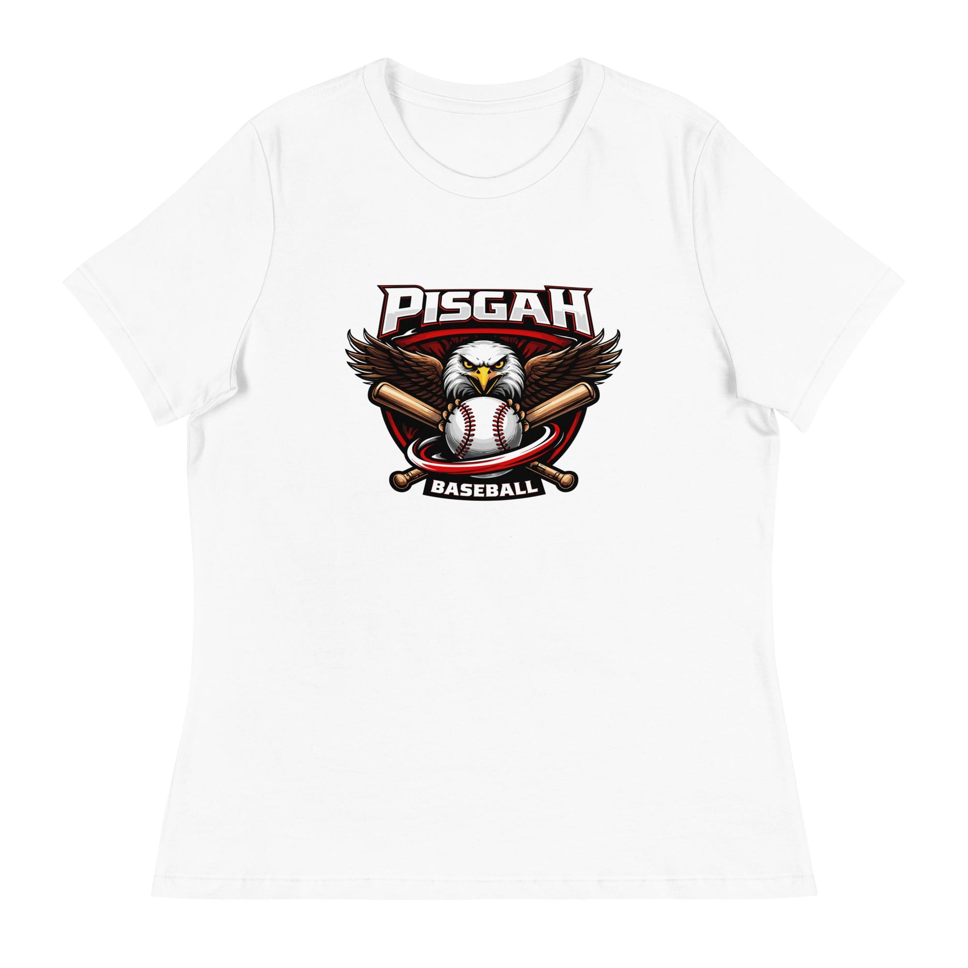 Performance | Women's Relaxed T Shirt | Pisgah Rec League | Eagle Baseball Logo