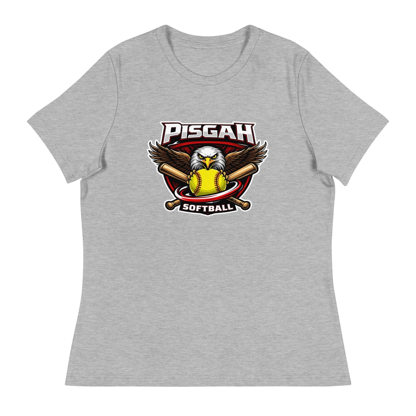 Performance | Women's Relaxed T Shirt | Pisgah Rec League | Eagle Softball Logo