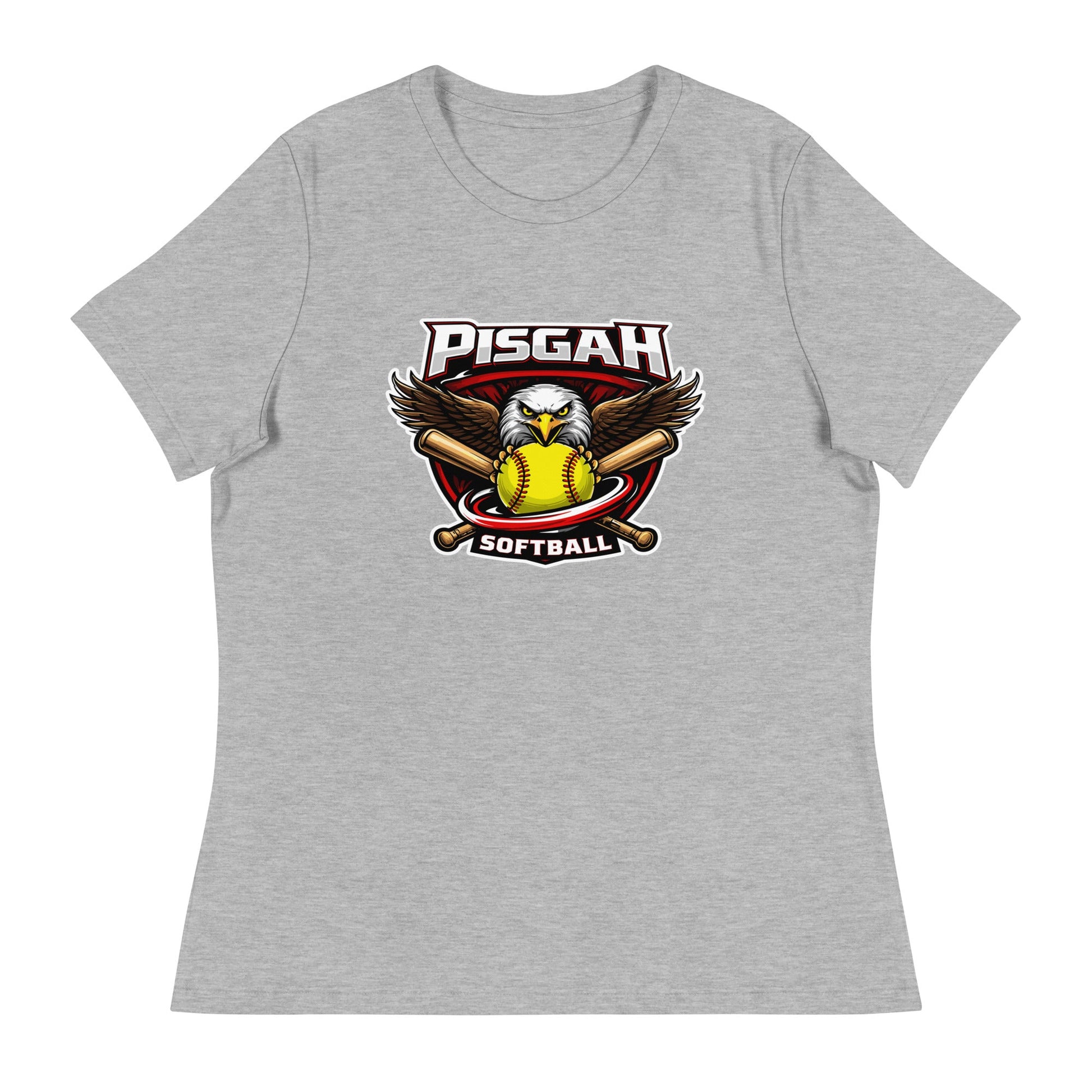 Performance | Women's Relaxed T Shirt | Pisgah Rec League | Eagle Softball Logo