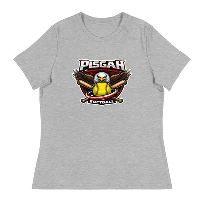 Performance | Women's Relaxed T Shirt | Pisgah Rec League | Eagle Softball Logo
