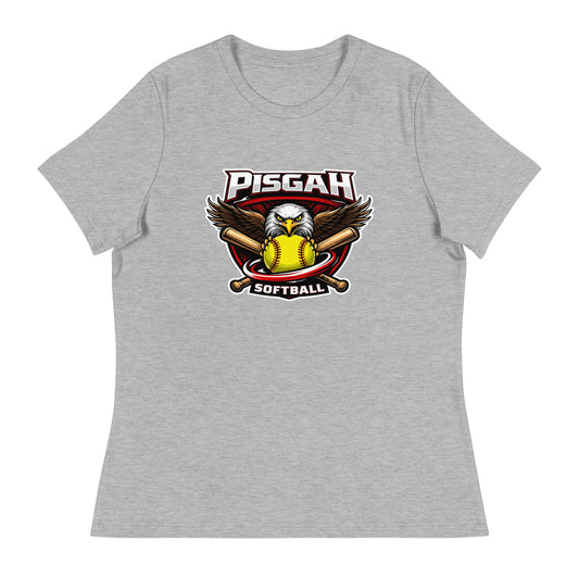Performance | Women's Relaxed T Shirt | Pisgah Rec League | Eagle Softball Logo